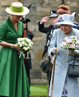 Queen Elizabeth II attend Ceremony of the Keys in Holyroodhouse