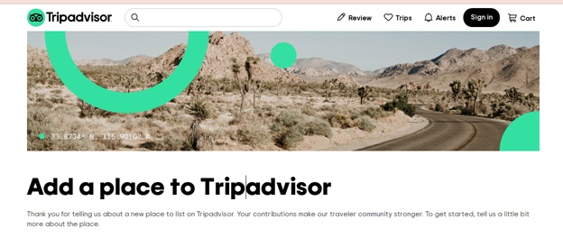 How to add a place in Trip Advisor