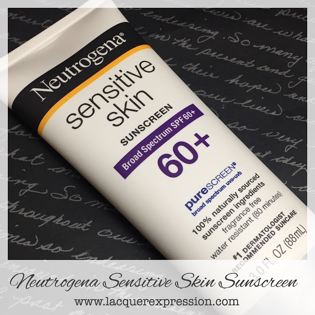 Review of mineral-based Neutrogena Sensitive Skin Sunscreen for beauty facial routine