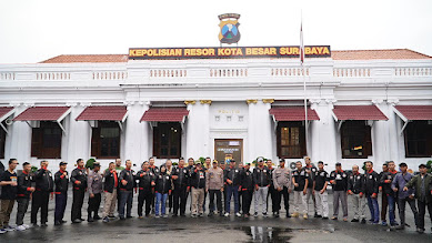 Polrestabes Surabaya Bersama IPSI Gelar Deklarasi Wani Jogo Suroboyo