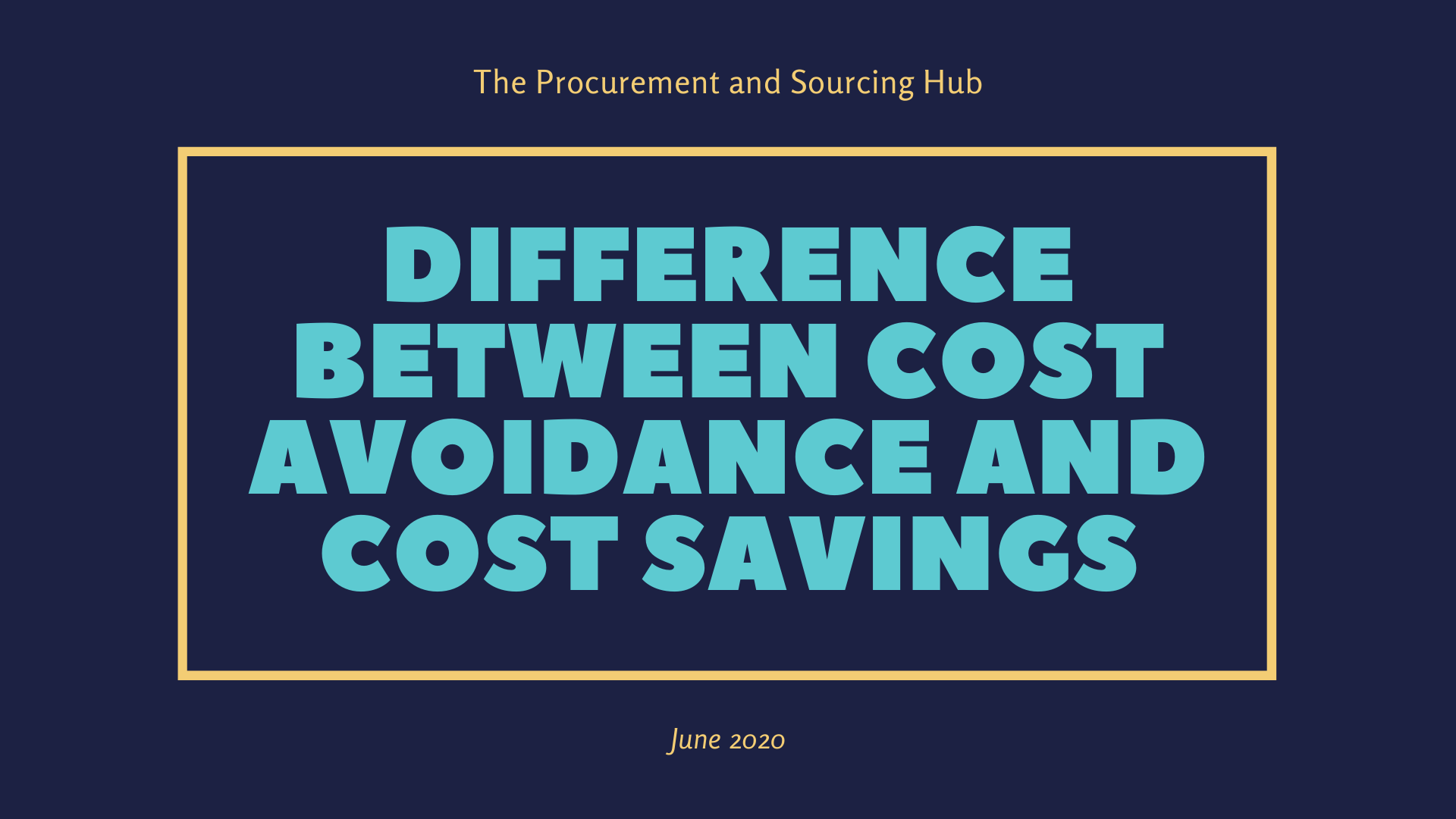 Difference between Cost Avoidance and Cost Savings