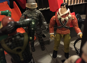 1984 Firefly, 2004 Comic Pack Kwinn, 2005 Snake Eyes, Night Force Roadblock, Short Fuze, Stinger Driver