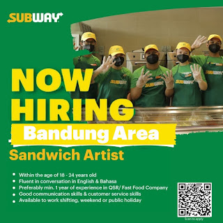 Lowongan Kerja Sandwich Artist Bandung