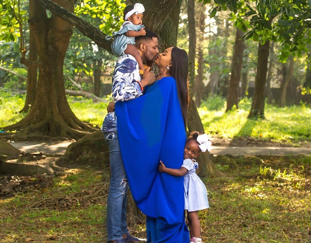 See Adorable Photo Of Ebuka Obi’s Daughter Feeding Him