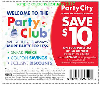 Party City coupons february