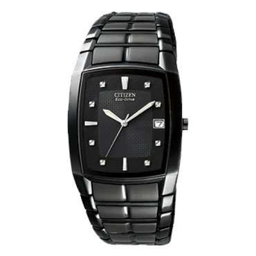 Citizen Men's BM6555-54E Eco-Drive Black Ion-Plated Stainless Steel Watch