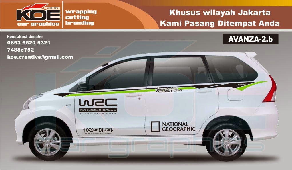 DESAIN CUTTING STICKER AVANZA 2 