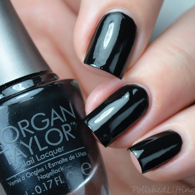 black creme nail polish