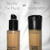 MAC Studio Fix Fluid vs Pro Longwear Foundation