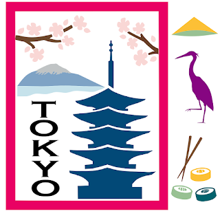 Tokyo Travel Poster SVG file