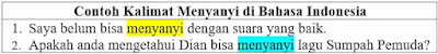 Contoh Kalimat Menyanyi di Bahasa Indonesia