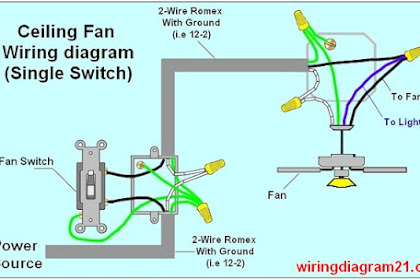 Ceiling Fan Wiring Diagram With Light