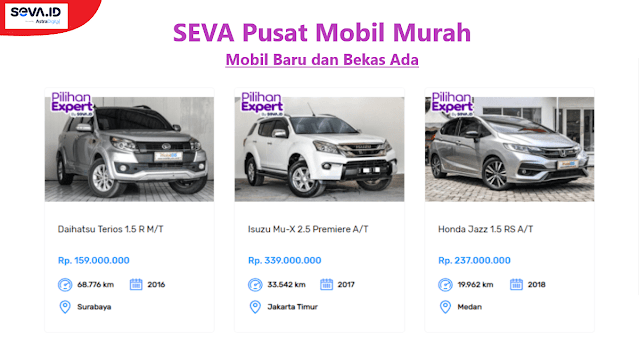 Seva Pusat Mobil Murah Cukup 100 juta