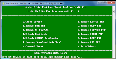 Android FastBoot Reset Tool v1.2 By Mohit KKC Full Setup Free Download