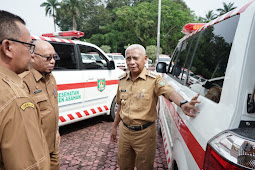 Bupati Asahan Serahkan Ambulance Kepada Dinkes Kabupaten Asahan