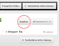 share video-youtube-i blogger ku