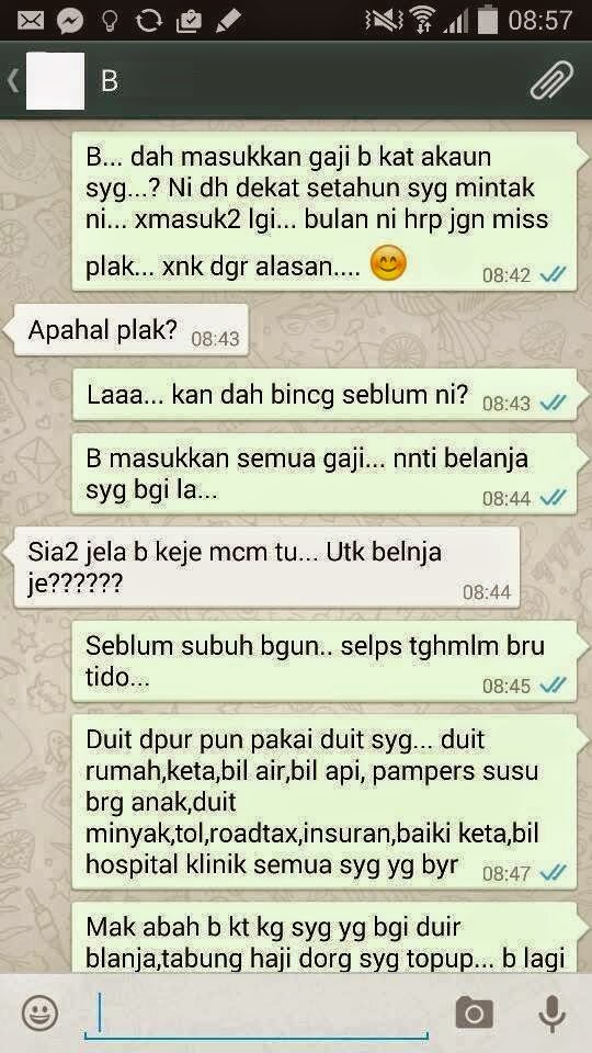 Berbalas WhatsApp Suami Isteri Yang Pastinya Menyayat Hati 