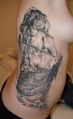 Pirate Ship Tattoo