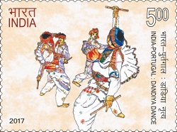 Stamp on Dandiya Dance