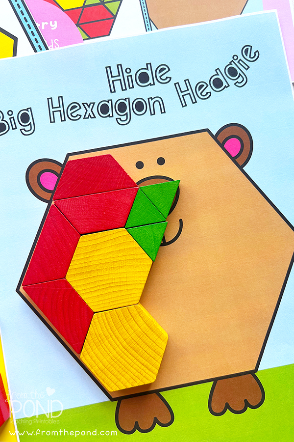 Hexagons with pattern blocks