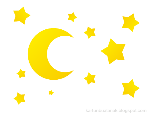  Bintang dan Bulan Indah
