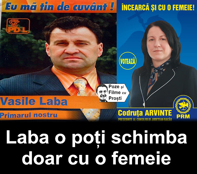 Candidatul Vasile Laba are probleme cand impotriva lui candideaza o femeie, cu toate ca e candidatul cel mai sigur