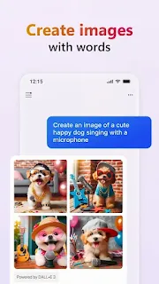 Generating AI images with prompts in Copilot App