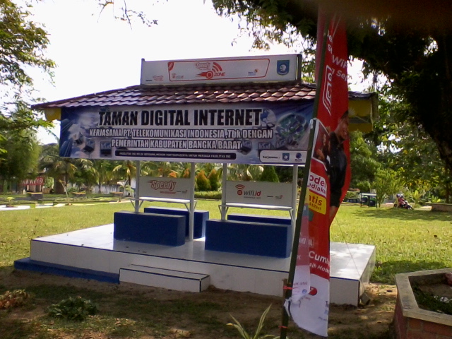 Telkom Bangun Taman Digital di Muntok, Bangka Barat