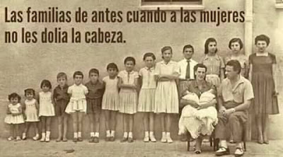 familias de antes, mujeres, dolor de cabeza