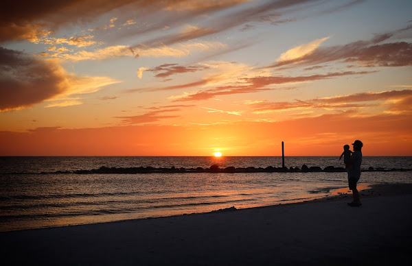 Sunset on the gulf coast.