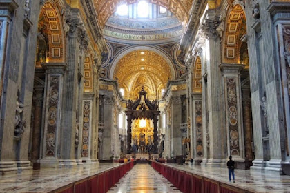 St. Peters Basilica Religious Site with Charming Renaissance Architecture 