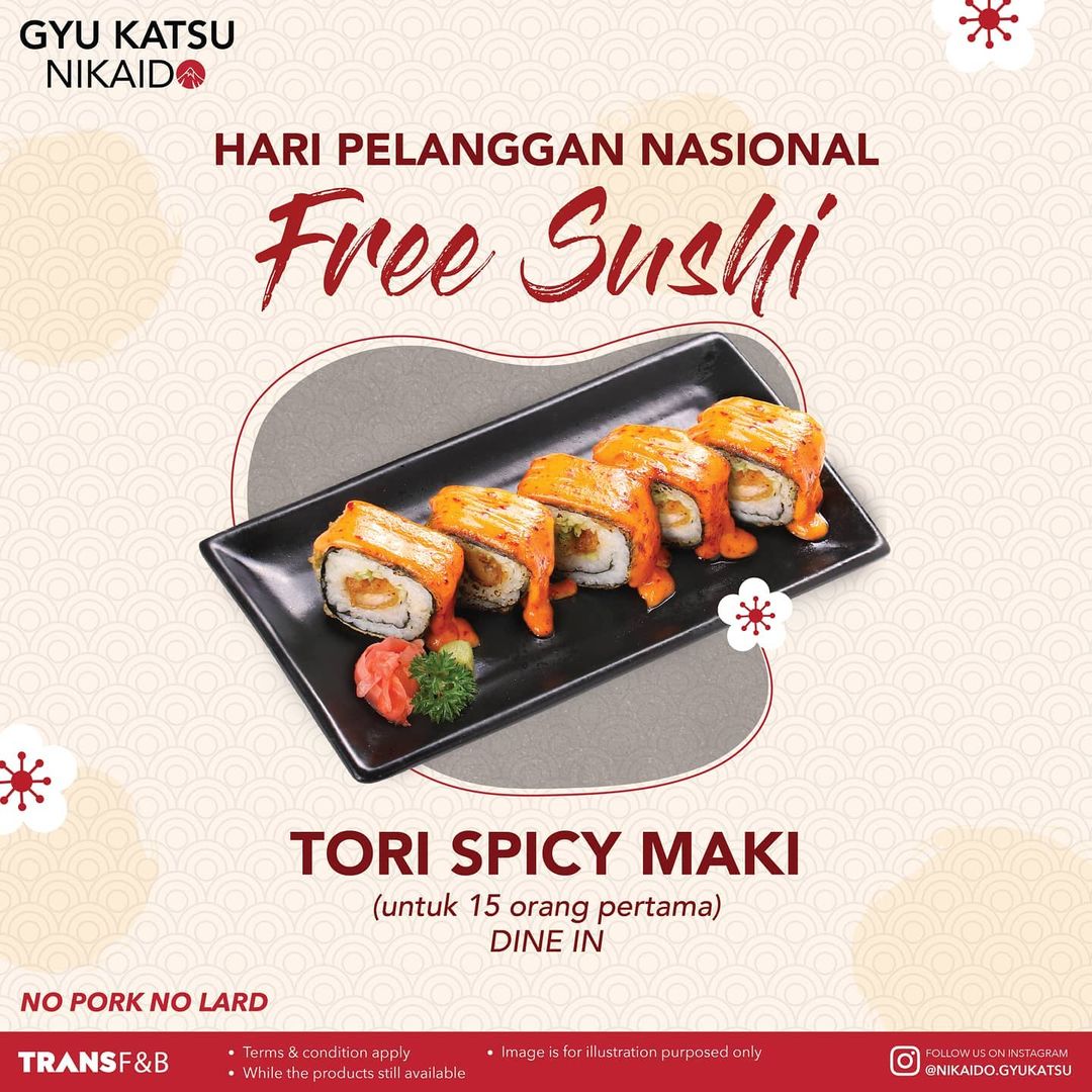 Gyu Katsu Nikaido Promo Hari Pelanggan Nasional