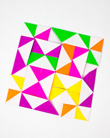 How to make origami paper quilts- such a fun kids' math art and craft idea to do with friends