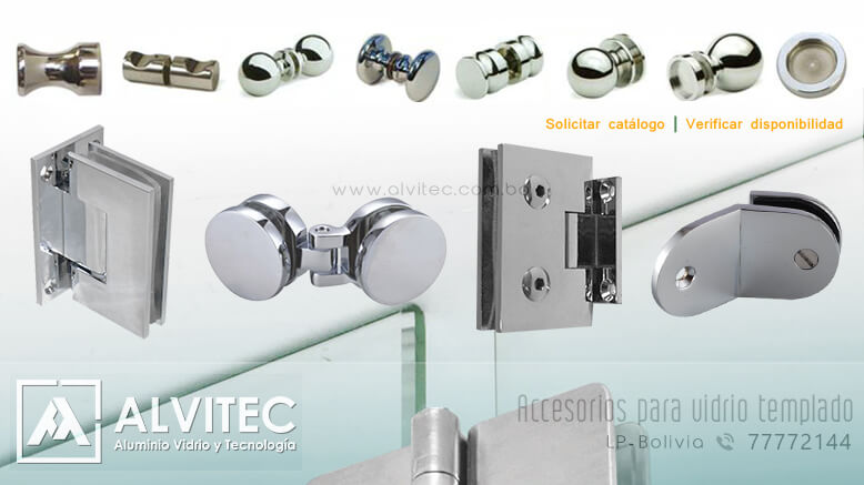 Accesorios para vidrio templado y blindex