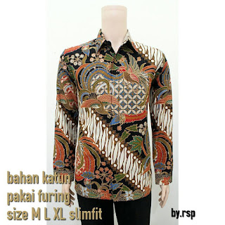 Model Baju Batik Pria Lengan Panjang 