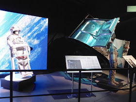 Gravity movie costumes and space capsule