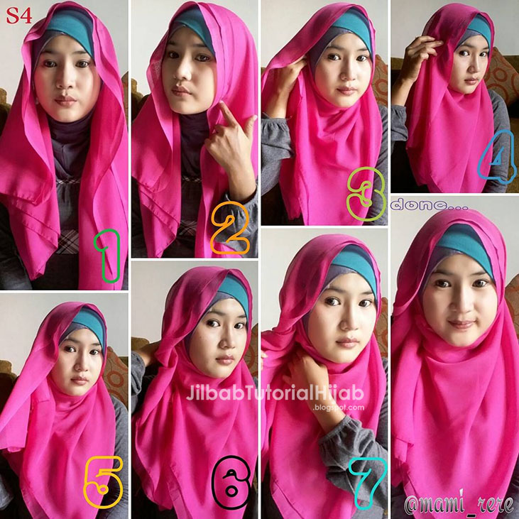 Tutorial Hijab Segi Empat untuk Sehari hari Jilbab Tutorial Hijab Segi Empat untuk Sehari hari Jilbab