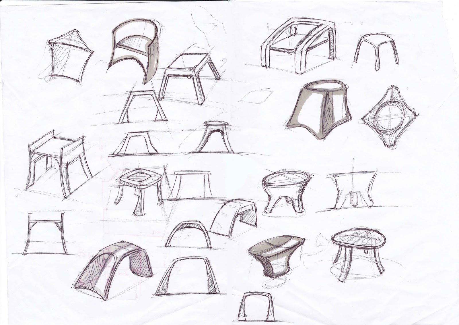 Barry Lor: Conceptual Design - Thumbnail Sketches