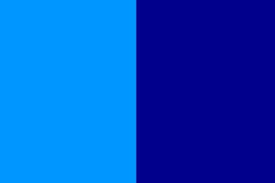 bright blue and dark blue