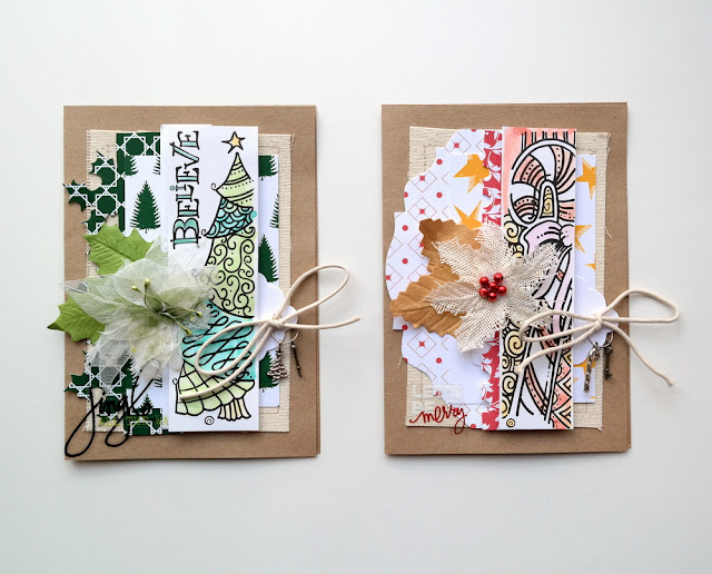 Tattered Tangled Christmas Card Set by Dana Tatar for Canvas Corp Brands