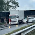 Trecho da BR-324 sentido Feira fica interditado após acidente com carreta e veículos