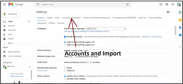 Accounts and Import