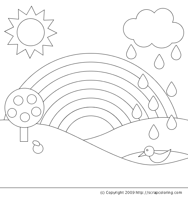  Coloring  Pages  for Kids Rainbow  Coloring  Pages 