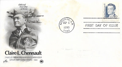 FDC "Claire Lee Chennault" - Etat Unis 1990