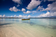 Literally our first view of Havelock's beach no 5 situated right behind (edited boat)