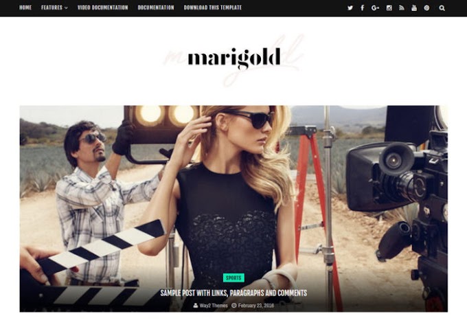 Marigold Blogger Template