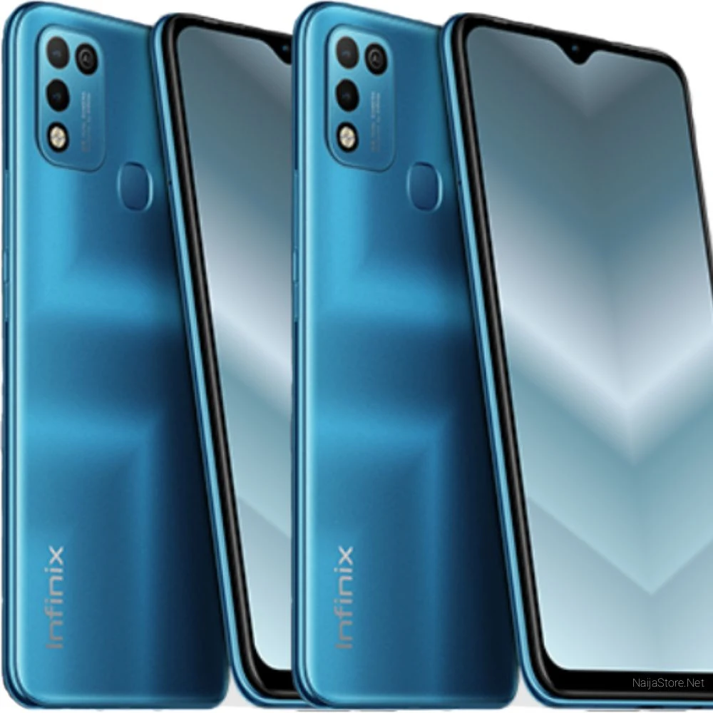 Infinix Hot 10 Play Smartphone - Specs: 6000mAh Battery, 6.82 HD-Plus Screen, 64GB ROM, 4GB Memory, Octa-Core, AI Cams, Face ID Unlock Security, Fingerprint..