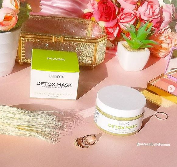 Teami detox green tea blend matcha mask