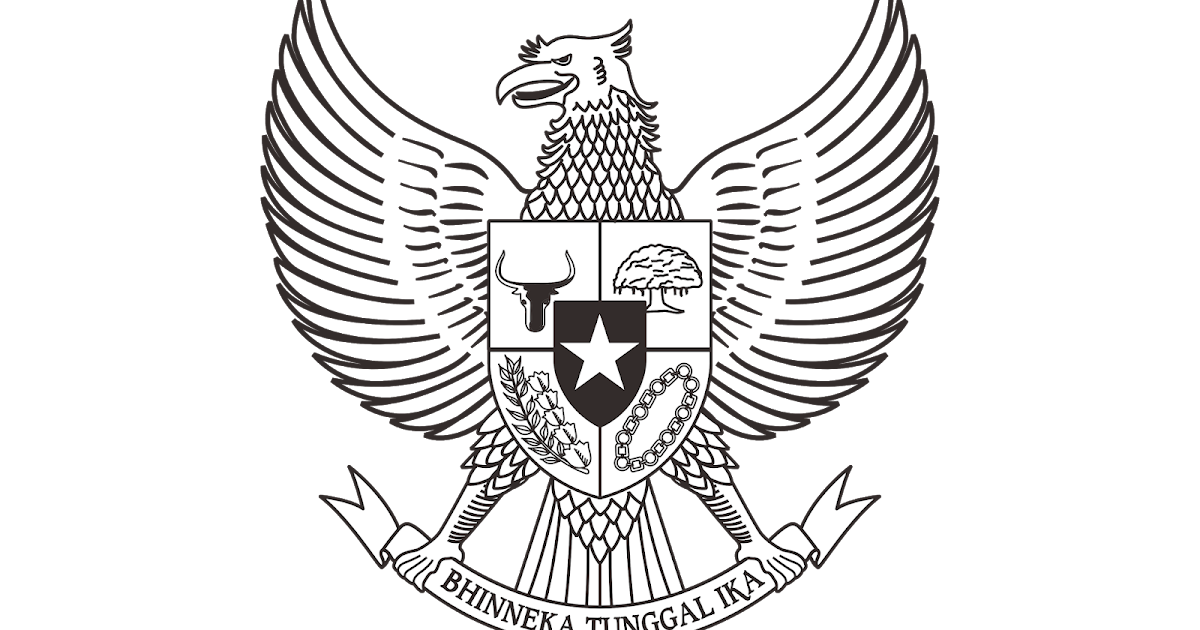 Logo Pancasila Hitam Putih Vector Cdr Png HD GUDRIL 