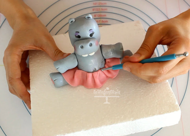 Tutorial hipopotamo de fondant